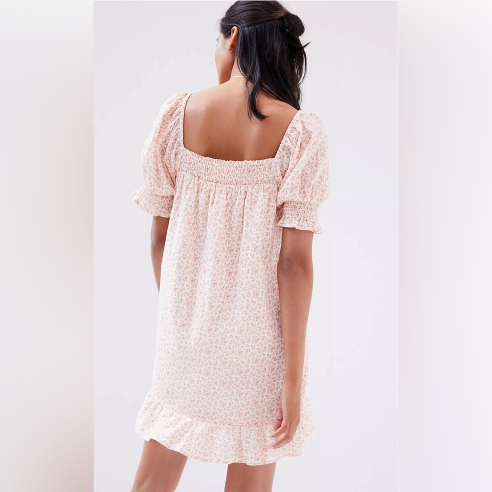 Anthropologie puff sleeve mini dress NWT